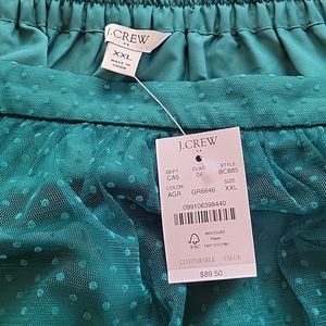 J. Crew Green tea length skirt